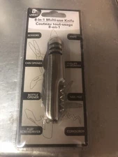 8 In 1 Multiuse Knife Scissors Can/Bottle Opener Screwdrivers File Corkscrew NEW