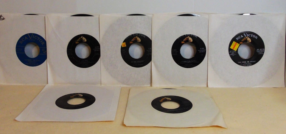 1950s/60s/70s - QUALITY RECORD LOT OF 50 7" 45-RPM Early Rock/Jazz/Pop Singles - Image 4 of 4