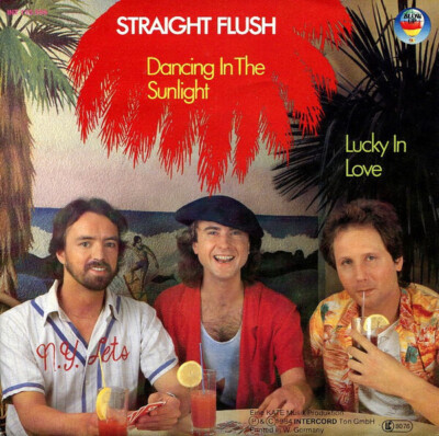 Straight Flush Dancing In The Sunlight / Lucky In Love Vinyl Single 7inch