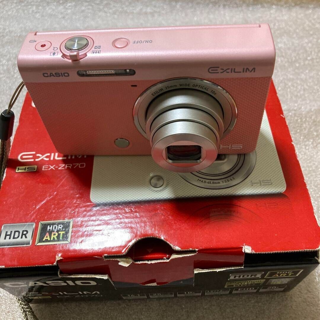 CASIO EXILIM EX-ZR70 Pink HIGH SPEED Digital Camera Selfie CASIO EXILIM EX-ZR70 Pink HIGH SPEED Digital Camera Selfie