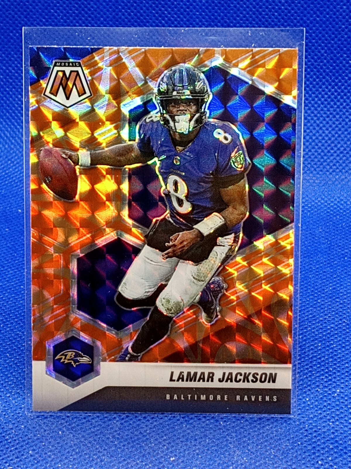 2021 Mosaic Football REACTIVE ORANGE PRIZM -- COMPLETE YOUR SET -- YOU PICK