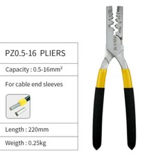 PZ0.5-16 Crimping Pliers for Cable End Sleeves Special Tube Terminals Hand Tools