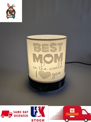 BESTE MUTTER BESTE MUTTER GESCHENK 3D GEDRUCKT USB LAMPE MUTTERTAG/JUBILÄUM