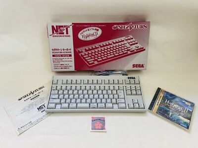 Sega Saturn Keyboard HSS-0129 with Habitat II 2 Networks Japanese Sega Saturn Keyboard HSS-0129 with Habitat II 2 Networks Japanese