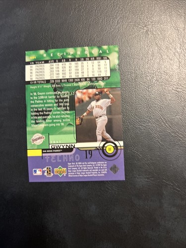 Cw 1999 Upper Deck Techno /100 Ionix Reciprocal. R84 tony Gwynn, San Diego padre - Picture 3 of 3