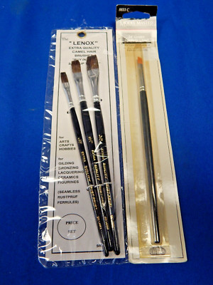 LENOX Extra Quality Camel Hair Paint Brushes ~Model Master 1/4'' Synthetic Chisel