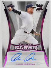 2020 LEAF TRINITY BASEBALL CLEAR LUIS MEDINA AUTO 26/30 XRC! Oakland Athletics!