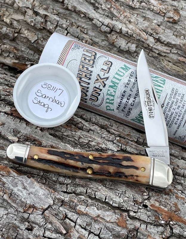 GEC NORTHFIELD ** 381117 SAMBAR STAG 38 SPECIAL KNIFE KNIVES