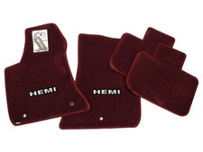 Dodge Charger Hemi Floor Mats For Octane Dark Red Burgundy Premium 32oz Upgrade