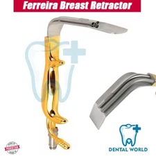 Ferreira Breast Retractor With Fiber Optic & Suction Tube with Diferent Size