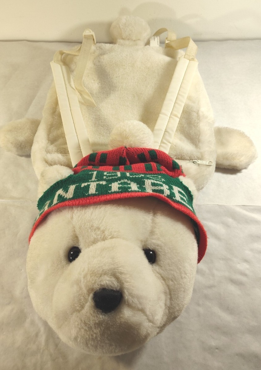 Vtg Dayton Hudson 1986 Christmas Santa Bear Backpack W/Hat Vtg Dayton Hudson 1986 Christmas Santa Bear Backpack W/Hat