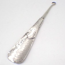 Tiffany Shoehorn Button Hook Hammered Finish Sterling Silver Inscribed