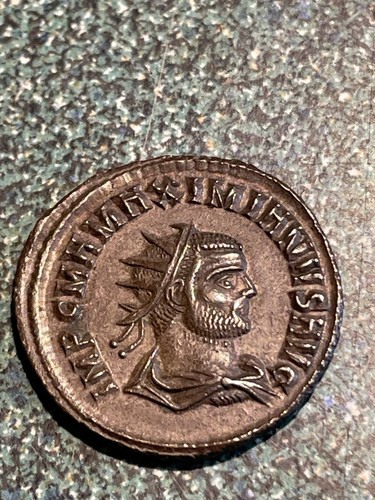 Ancient Roman Coin, Maximian, 286-308 AD, Billon antoninianus (# 29)