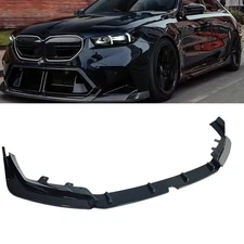 Gloss Black Front Lower Spoiler Lip Splitter For BMW G90 M5 2024-2025