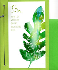 Happy Birthday Son From Us Proud Life Nature Leaves Hallmark Greeting Card