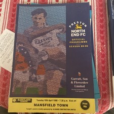 Preston North End V Mansfield Town 10/04/90 Division Three 