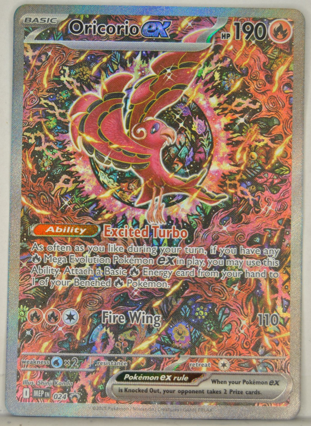 Pokemon Mega Evolution Oricorio EX #24 Black Star Promo