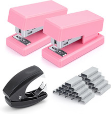 Mini Stapler with 2000 Staples, 30 Sheet Capacity, Jam-Free Small Desktop Staple