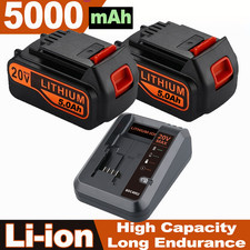Pack 20V 8.0Ah Battery for BLACK DECKER 20Volt LBXR20-OPE LB2X4020-OPE / Charger