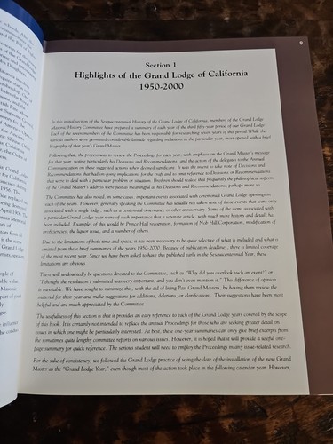 California Freemasonry 1850-2000 The Past Fifty Years Grand Lodge - Imagen 8 de 14
