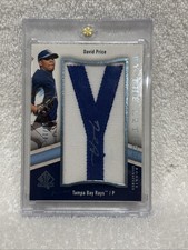 2009 Upper Deck SP Authentic By the Letter Autograph #BTLR-PD David Price