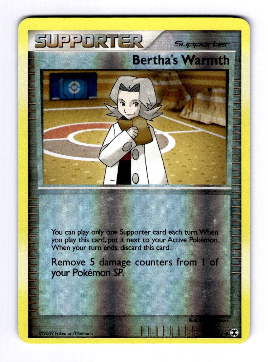 Bertha's Warmth Rising Rivals #90 (2009) Uncommon Reverse Holo LP Pokemon
