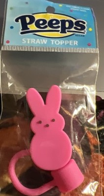 PEEPS EASTER BUNNY STRAW TOPPER | Stanley | 10mm Straw Cover | Straw Cap 