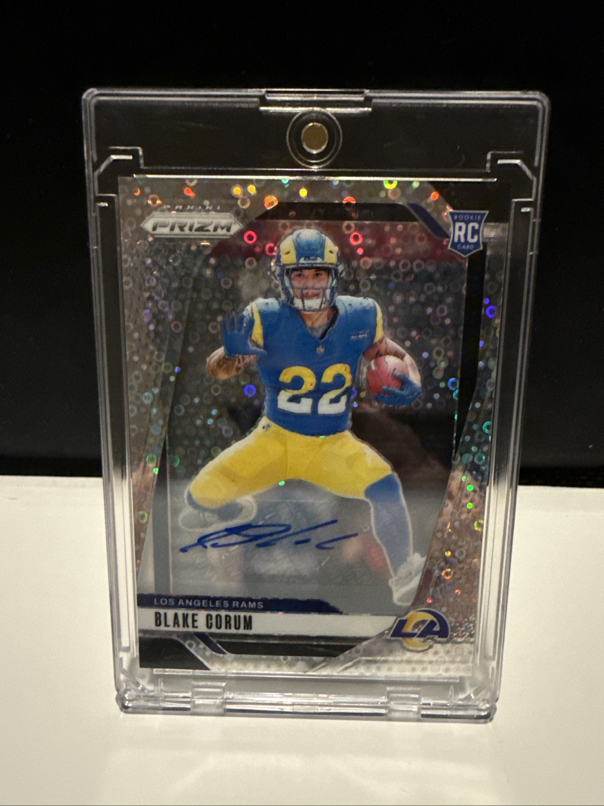 2024 Panini Prizm - Rookies Blake Corum #308 No Huddle Prizm Autographs (AU, RC)