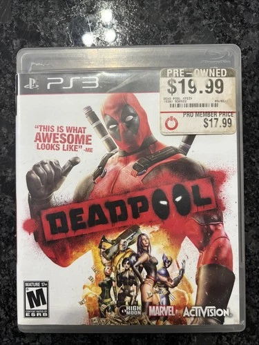 Marvel Activision Deadpool PS3 PlayStation 3 Rated M Video Game