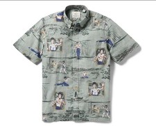 Reyn Spooner Men's Bruce Lee Little Dragon Tailored Button Front Shirt Size XL