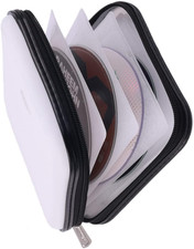 CD DVD Wallet, 32 Capacity Heavy Duty, DVD CD Case Holder for Car,Portable