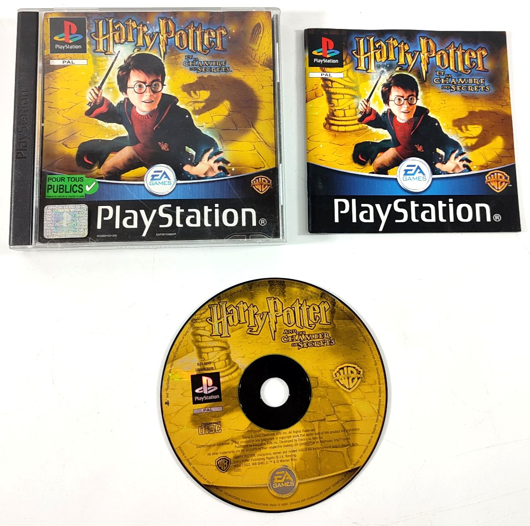 Jeu Playstation 1 PS1 VF  Harry Potter et la Chambre des Secrets  avec notice