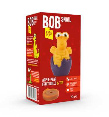 Bob snail przekąska eat & play jabłko  gruszka z zabawką bezglutenowa 20 g