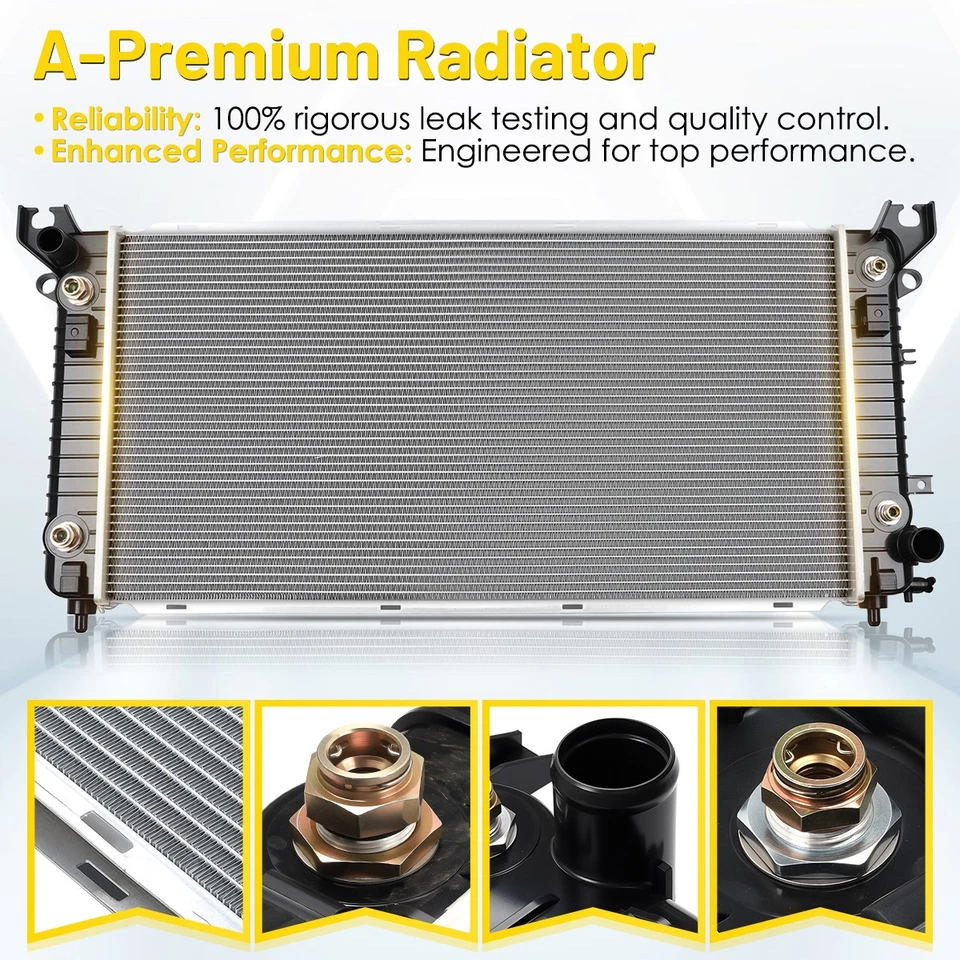 OEM Radiator For 2015-2020 Cadillac Escalade 2018-2020 Chevrolet Tahoe Suburban - Image 2 of 4