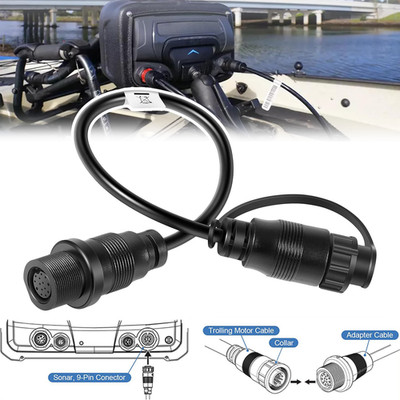 Replacement for Minn Kota 1852079 DSC Adapter Cable MKR-DSC-16 for Lowrance 9Pin