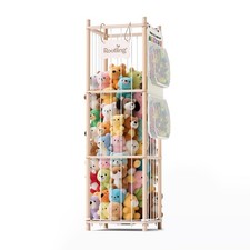 Stuffed Animal Storage Organizer, 54 inch Tall Wooden Cute Zoo Toy Holder