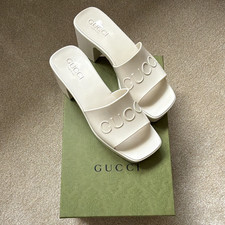 Gucci Rubber Block Heel Women's UK 3