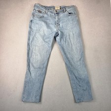 Wrangler Jeans Mens 32x29 Light Wash Texas Stretch Denim 5 Pocket Tag 36x36