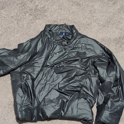 GAP Men's Black Lightweight Zip Windbreaker Jacket YZY Accent Size L