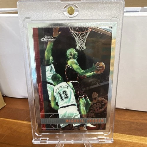 Topps Chrome 1997-98 Michael Jordan #123 Chicago Bulls NBA Basketball Card
