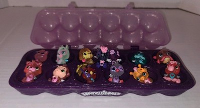 Hatchimals Lot of 12 mini animal figures with glitter wings
