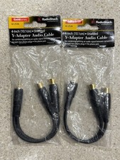 RadioShack Gold Series (42-2536) 4-Inch set of 2 Shielded Y-Adapter Audio Cable