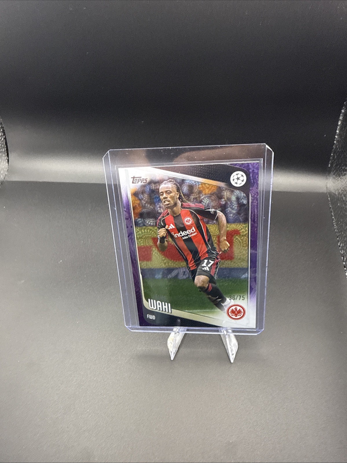 2026 Topps UCL Japan Purple Refractor Elye Wahi/75 #61