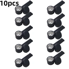 Silicone Smoking Hand Pipe with Metal Bowl &Cap Lid Pocket Pipe 10pcs