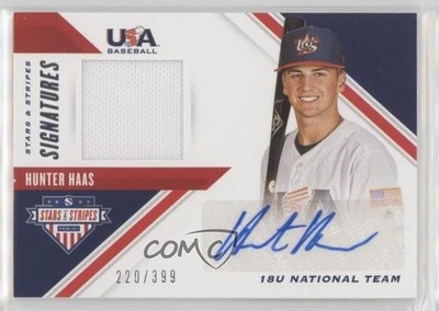 2020 Panini USA Baseball Stars & Stripes Signatures 220/399 Hunter Haas Auto g2u