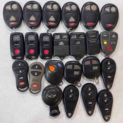 Lot of 23 OEM Original Key Fob Genuine Keyless Remotes Assorted Locksmith