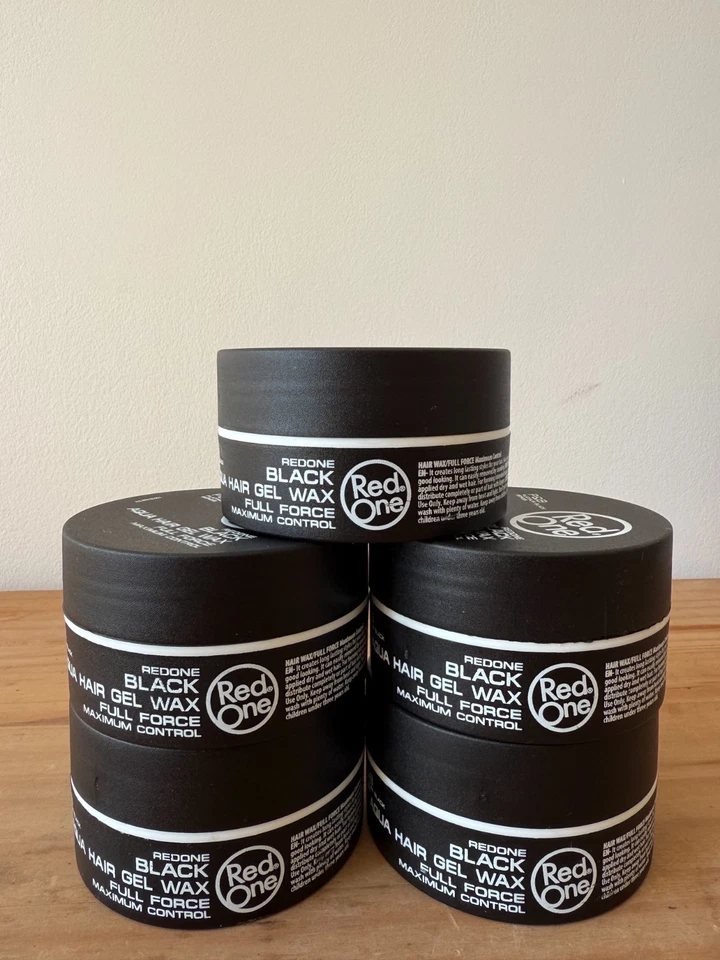 REDONE 5 X Red One Black Aqua Hair Gel Wax 150ml Maximum Control Full Force (Pack of 5)