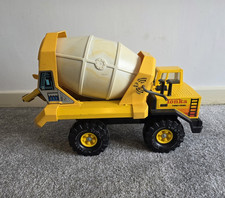 Tonka Turbo-Diesel Yellow Cement Mixer Construction Truck Toy Plastic 4-7