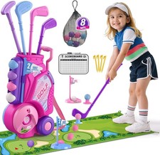 Kids Golf Set for Toddlers 2-4 Years with 4 Plastic Clubs  8 Balls