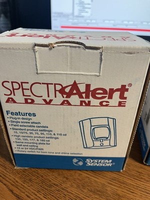 SpectraAlert Advance p4R Horn/Strobe 4w STD CD RED System Sensor